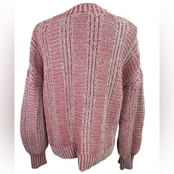 Stitch + Feather Cozy Danika Two Tone Sweater in Mauve Size S - Picture 6 of 13